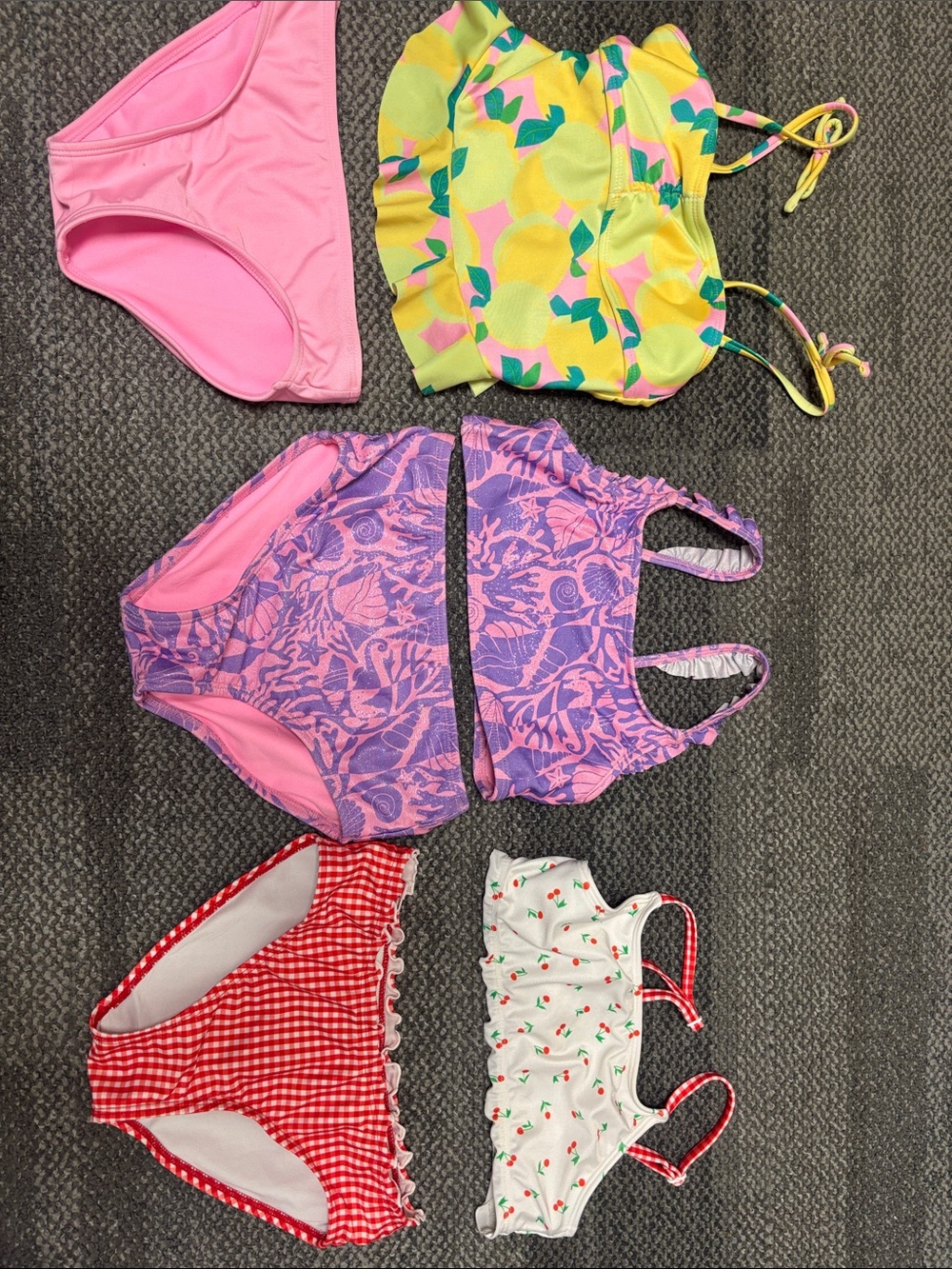 Target Kids Swim Mix Pack - Pink, Yellow, Purple, Red, White. Girl M (8)